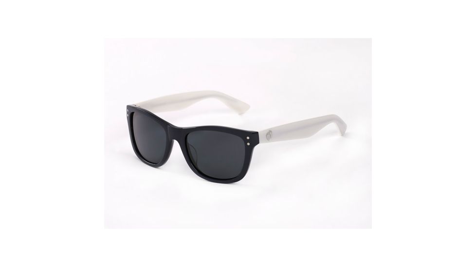 Hang Ten Gold The Wavefarer3 Sunglasses, Shiny Blue, White/Smoke Lens 4002398