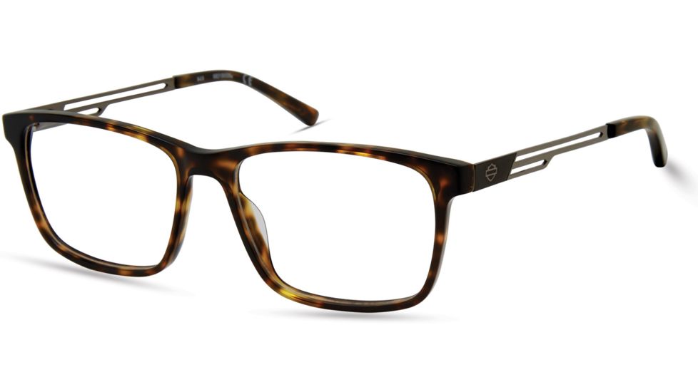 Harley Davidson Eyewear HD0137T Prescription Eyeglasses - Dark Havana Frame, Dark Havana Lenses, 52 mm Lens Diameter HD0137T52052