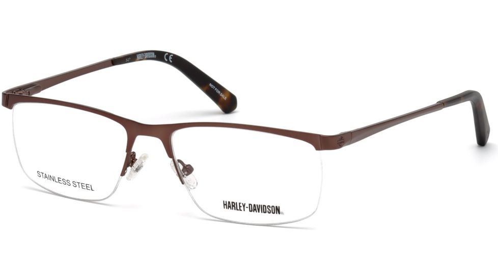 Harley Davidson Eyewear HD0778 Eyeglass Frames - Matte Dark Brown Frame Color, Matte Dark Brown Lens Color