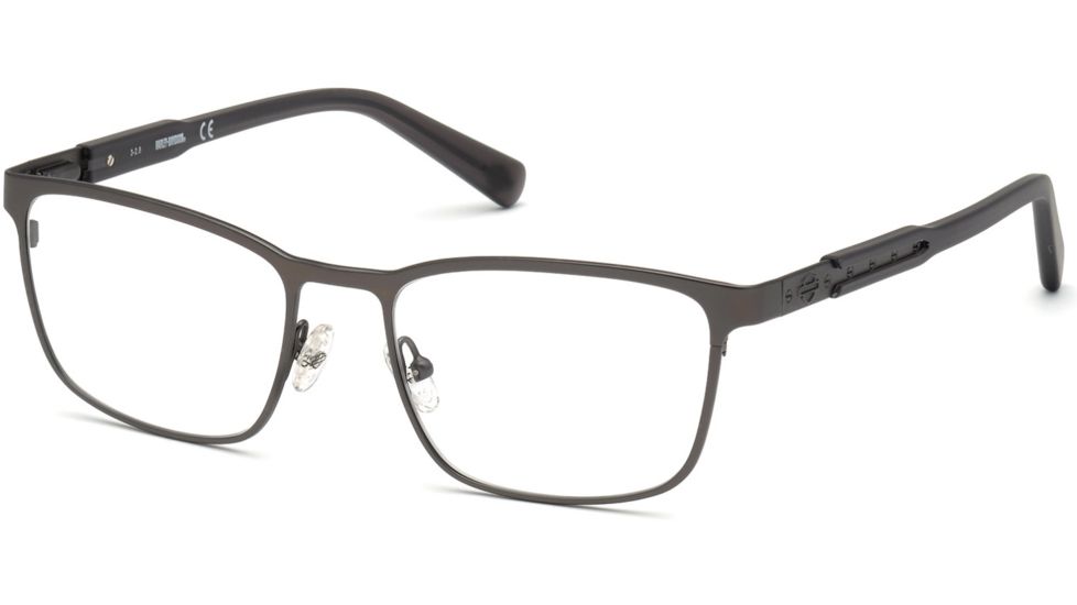 Harley Davidson Eyewear HD0789 Eyeglass Frames - Shiny Gumetal Frame Color, Shiny Gumetal Lens Color