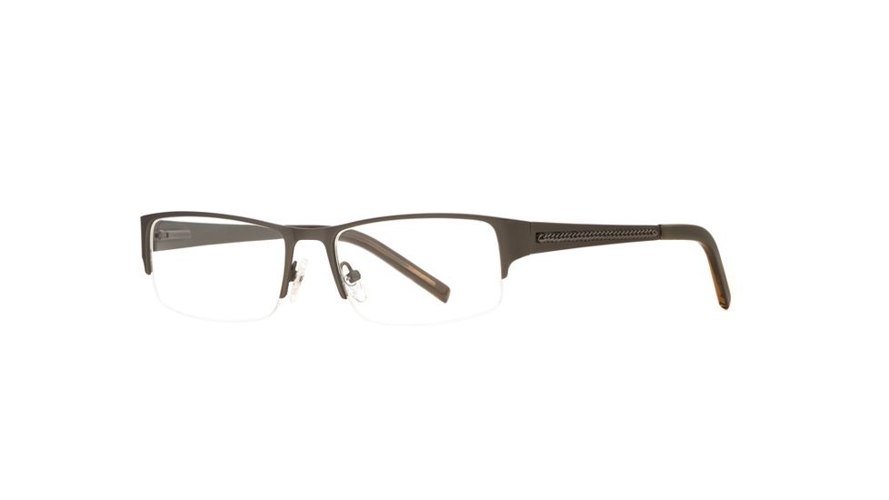 Hart Schaffner Marx HSM 825 SEHS 082500 Progressive Prescription Eyeglasses - Matte Gun SEHS 0825005445 GM