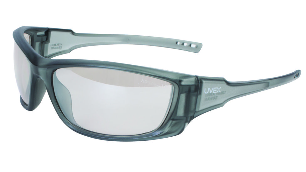Howard Leight Uvex A1500 Safety Eyewear with Hardcoat lens coating, Gray Frame, SCT-REFLECT 50 Lens, One size fits most R-02228