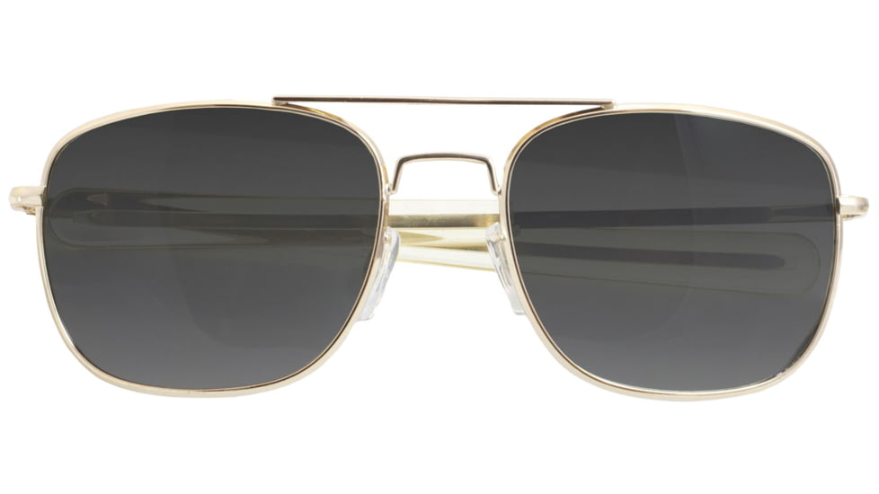 Campco Humvee Adventure Gear Sunglasses, Gold Frame, Gray Lens, HMV52BGOLD