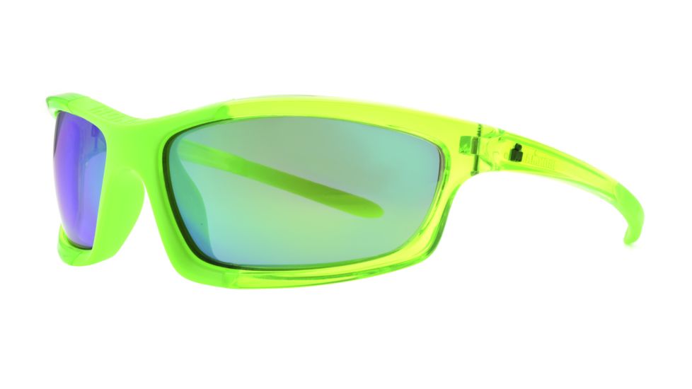 Ironman Ares Sunglasses, Green Frame, Green Flash Mirror Lens, 10230441.QTS