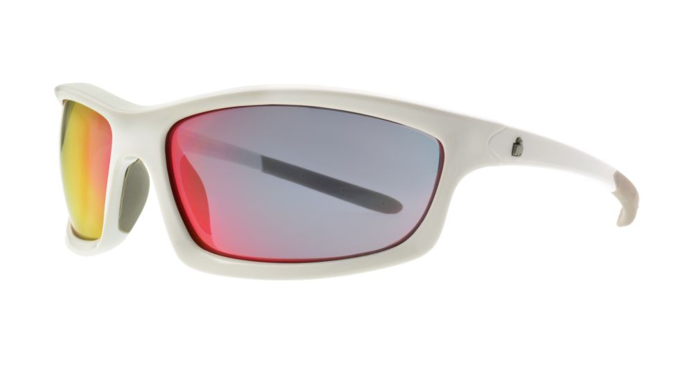 Ironman Ares Sunglasses, White Frame, Red Flash Mirror Lens, 10230439.QTS