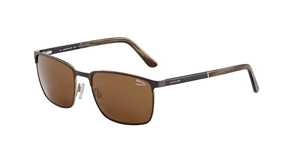Jaguar 37355 Sunglasses - Mens, Brown/Gold, 59/18/140, JG373555100
