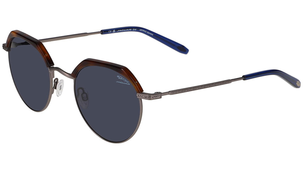Jaguar 37464 Sunglasses, Grey-Brown-Blue Frame, Mirror Lens, 51-22-145, JG37464516500