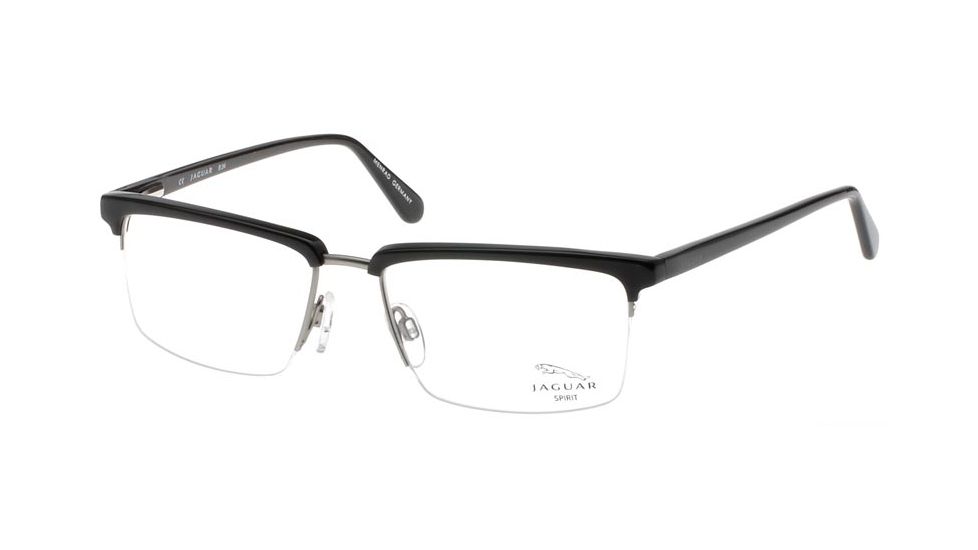 Jaguar 39202 BiFocal Black-Silver Mens Eyeglasses 39202-650BF