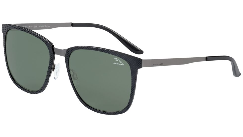Jaguar 37572 Sunglasses, Mens, Black-Silver, 56-18-140, JG375724200