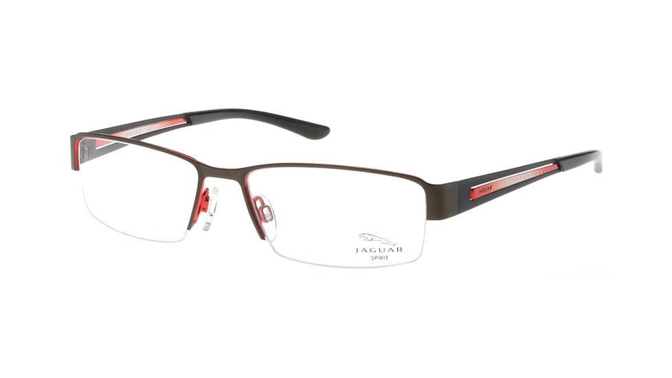Jaguar Spirit Single Vision 33548 Brown-Black-Red Mens Eyeglasses 33548-764RX