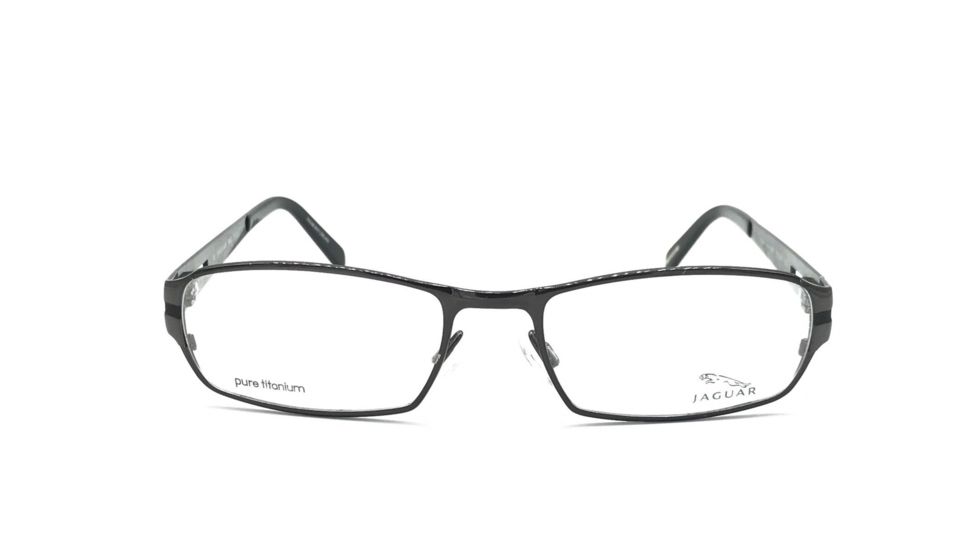 Jaguar Titanium Eyeglasses 35017 with Rx Prescription Lenses, Select Frame Color Black-Gunmetal Frame