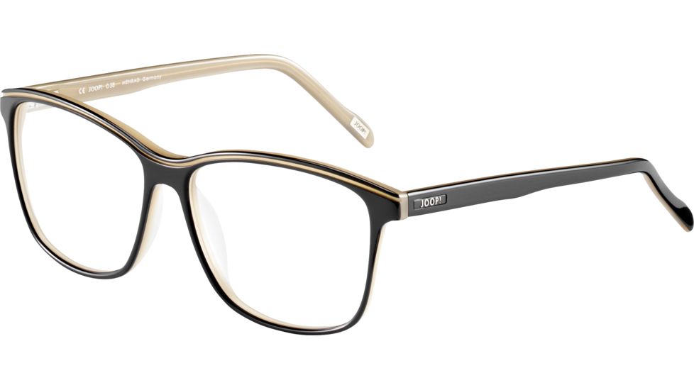 JOOP! 81158 Progressive Prescription Eyeglasses, Black Beige Frame, 81158-4295PR