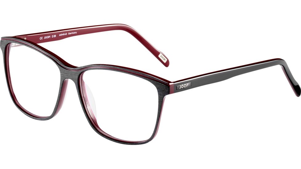 JOOP! 81158 Progressive Prescription Eyeglasses, Black On Red Frame, 81158-4296PR