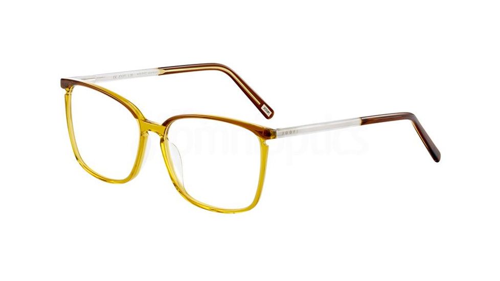 Joop! 81168 Progressive Prescription Eyeglasses, Dark Brown/Yellow Frame, 81168-4405PR