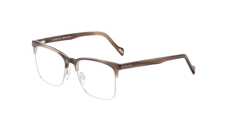 Joop! 82039 Progressive Prescription Eyeglasses, Brown Structure Frame, 82039-6397PR