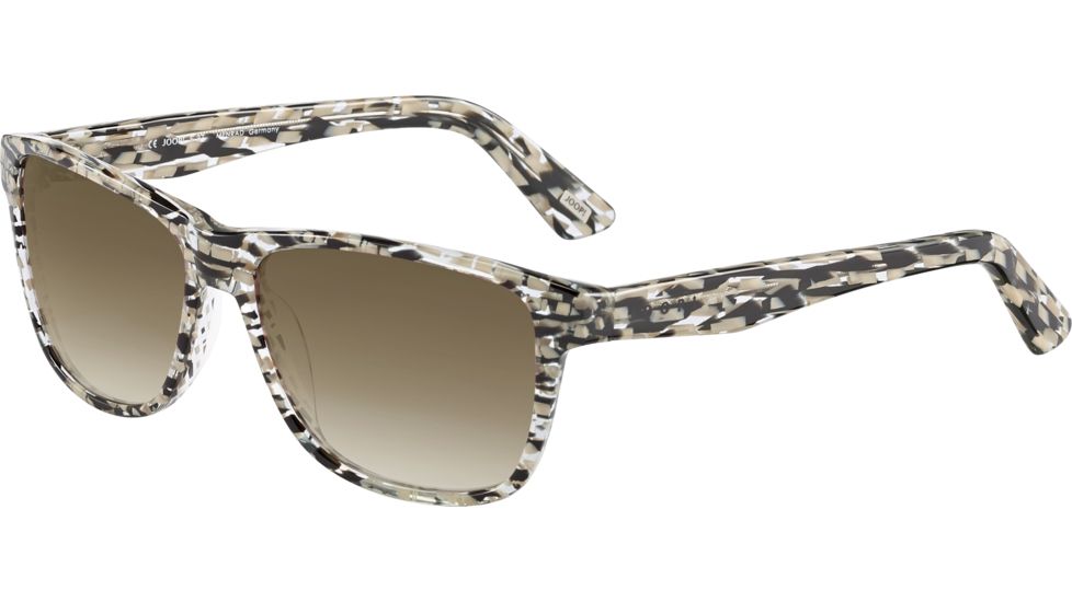 JOOP! 87196 Sunglasses, Beige Black Frame, Brown Gradient Lens, 87196-4128