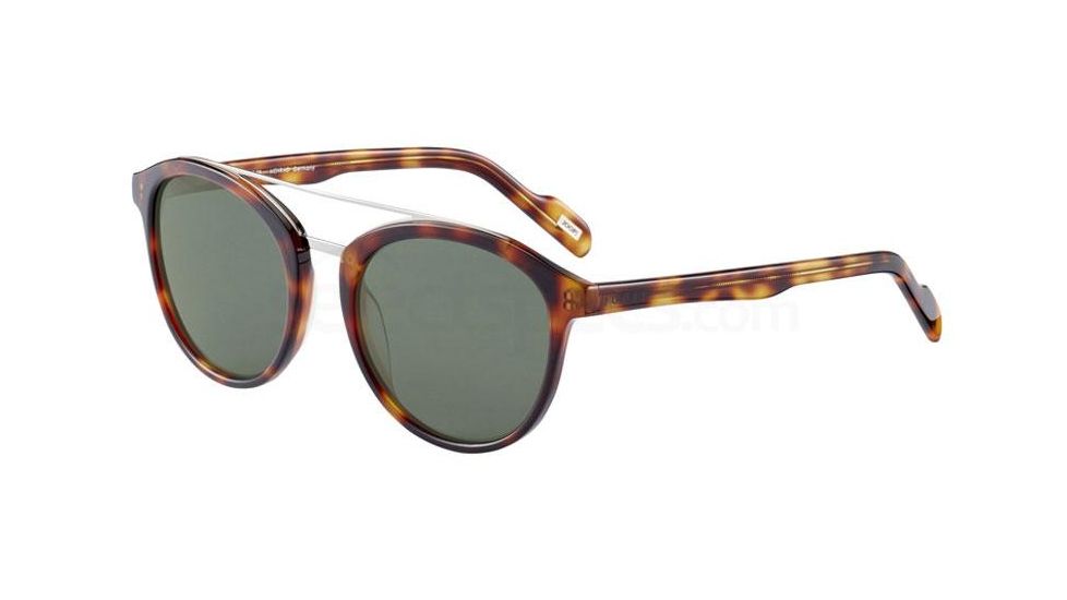 JOOP! 87225 Sunglasses, Brown Havana Frame, Green Lens, 87225-4103