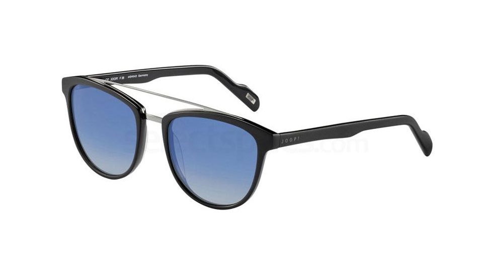 JOOP! 87227 Sunglasses, Black Frame, Grey Blue Gradient Mirror Lens, 87227-8840