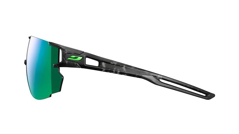 Julbo Aerospeed Sunglasses Gray Tortoiseshell/Green Frame with Spectron 3CF Lenses, J5021120