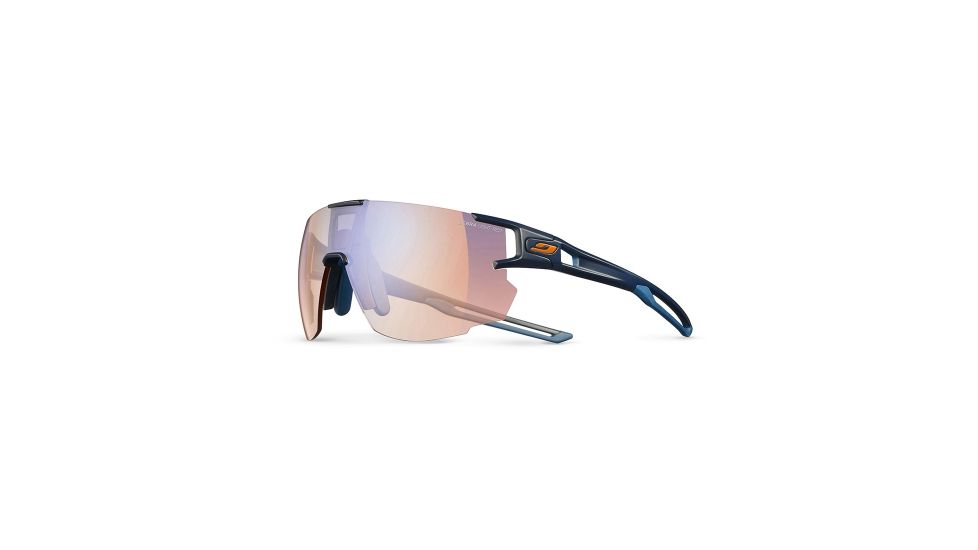 Julbo Aerospeed Zebra Light Red  Sunglasses, Dark Blue/Dark Blue/Orange J5023432