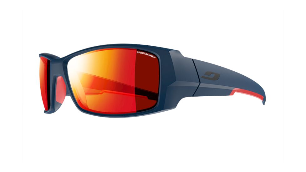 Julbo Armor Sunglasses with Spectron 3CF Lenses, Matte Blue/Red, Large J4921136