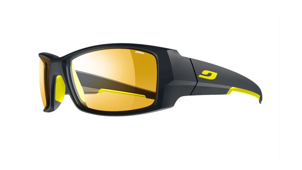 Julbo Armor Sunglasses with Zebra Lenses, Matte Blue/Yellow, Large J4923112