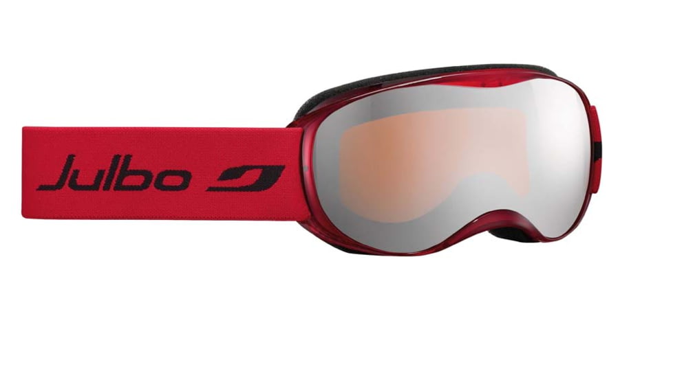 Julbo Atmo Goggles, Red Trans. w/Orange Cat 3 Double Spherical Lenses And Silver Flash Treatment 73812134