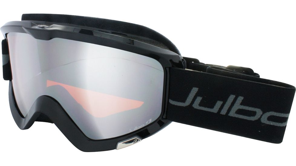 Julbo Bang Goggles - Black Frame, Silver Flash/Orange Tint Cat.3 Lens 72312141 