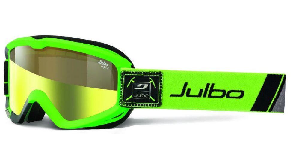 Julbo Bang Mountain Bike Goggle,Green/Black Frame,Zebra Light Lens J72331164