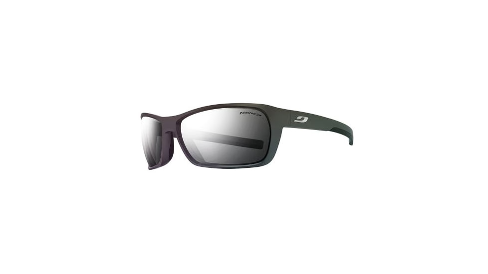 Julbo Blast Sunglasses, Black Frame w/Polarized 3+ Lenses And Silver Flash 4719114