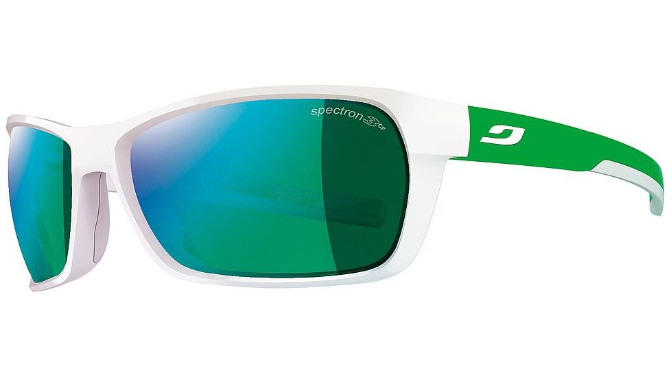 Julbo Blast Sunglasses, White/Green Frame w/Spectron 3CF Lenses 4711116