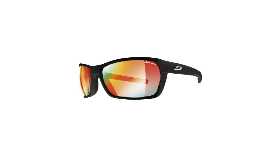 Julbo Blast Sunglasses with Zebra Light Fire Lenses, Matte Black/Black, Large J4713122