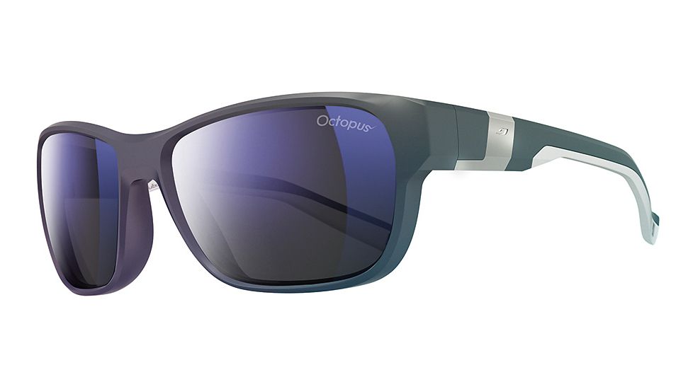 Julbo Coast Single Vision Prescription Sunglasses, Matte Dark Blue / White Frame, Octopus Lens, Polarized, Photochromic-J4728012SV