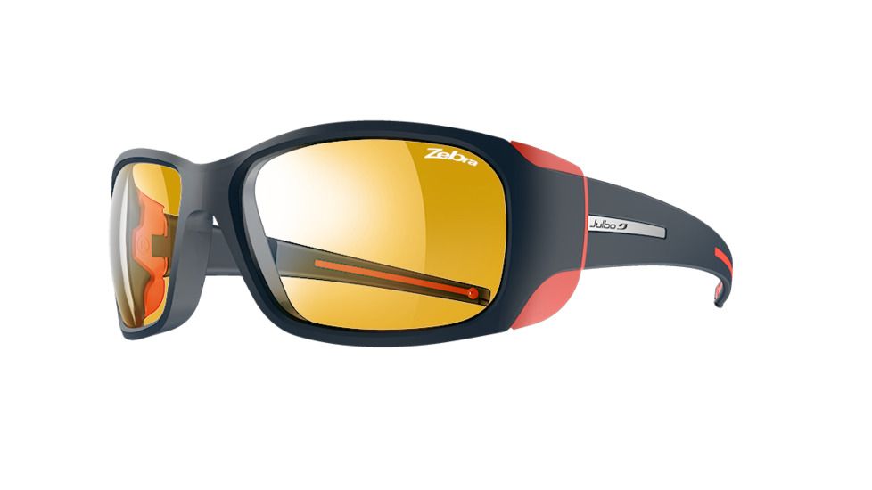 Julbo Monterosa Sunglasses with Zebra Lenses, Dark Blue/Coral, Medium J4013112