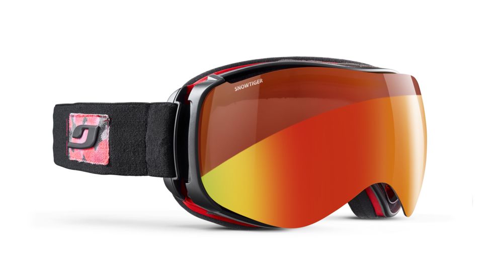 Julbo Starwind Goggles, Black Army/Red with Snow Tiger, Large, J75473147