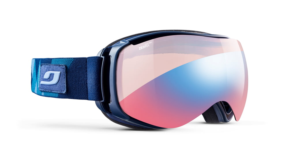 Julbo Starwind Goggles, Blue Kaleidoscope with Zebra Light Red, Large, J75434127