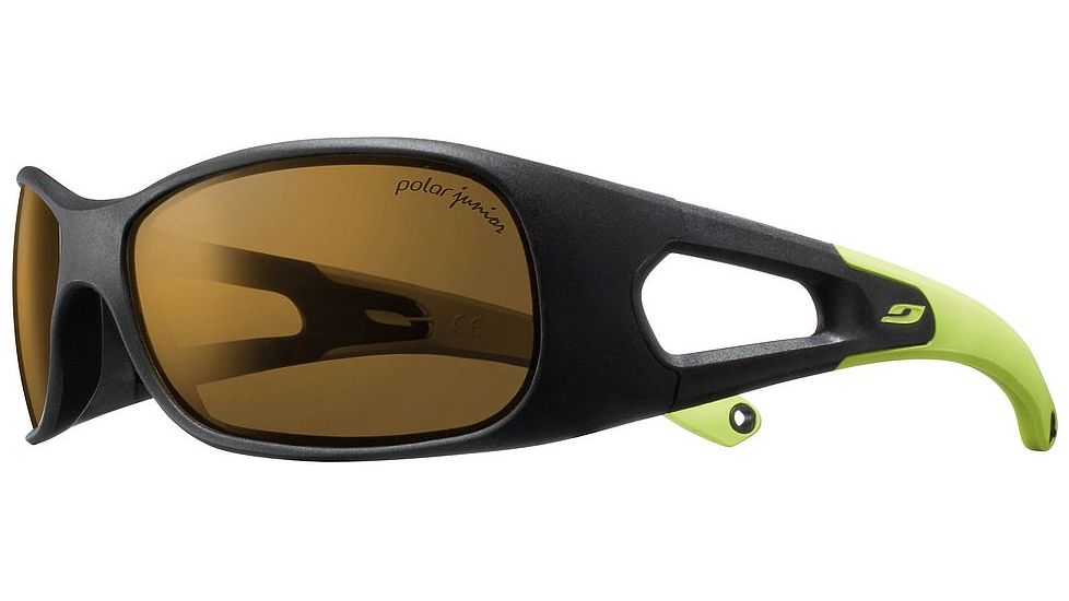 Julbo Trainer L Progressive Prescription Sunglasses, Black / Green Frame, Polarized Kids Lens, Polarized-J4559214PR