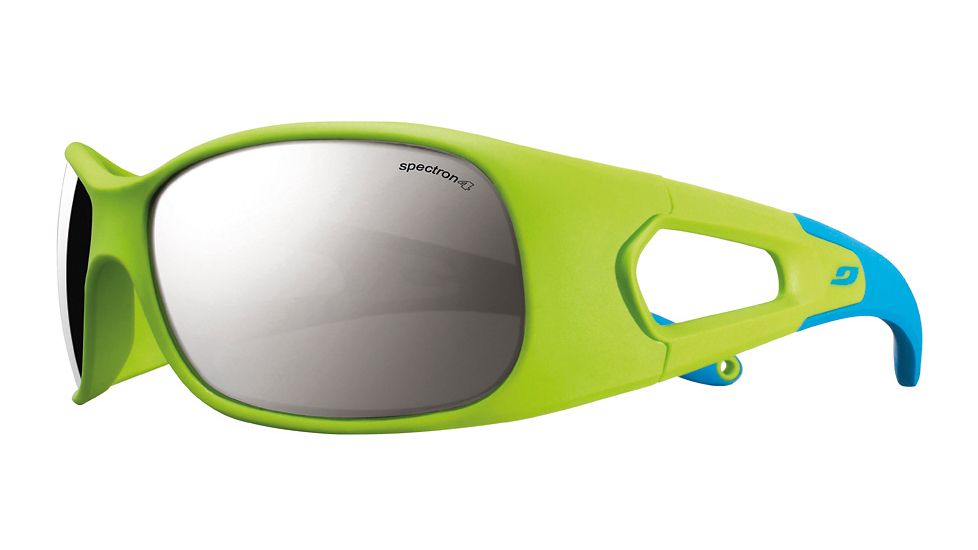 Julbo Trainer L Progressive Prescription Sunglasses, Lime / Blue Frame, Spectron 3+ Lens-J4551216PR