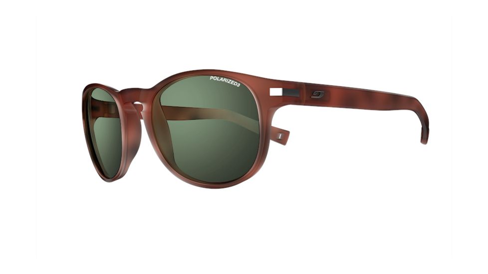 Julbo Valparaiso Sunglasses, Matte Tortoiseshell with Polarized 3 Lenses, Matte Tortoiseshell, Medium J4939047