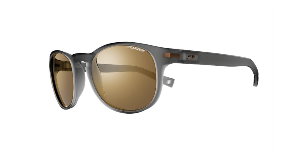 Julbo Valparaiso Sunglasses, Matte Translucent Black with Polarized 3 Lenses, Matte Translucent Black, Medium J4939014