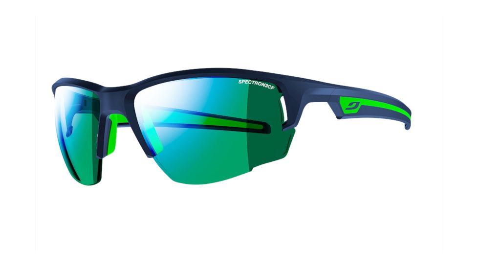 Julbo Venturi Sunglasses, Dark Blue/Green with Spectron 3CF Lenses, Dark Blue/Green, Large J4701112