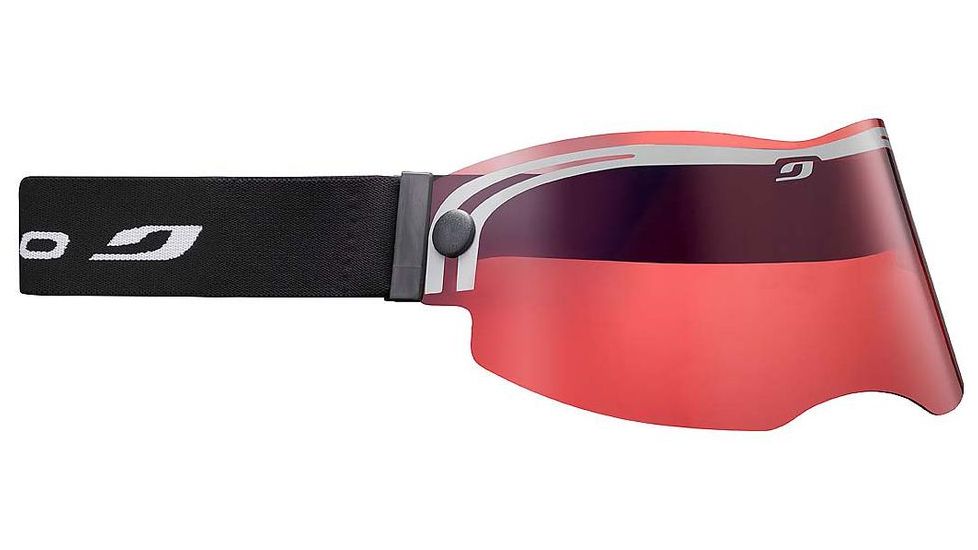 Julbo Visor Goggles, Black w/Vermillion Cat 2 Single Cylindrical Lenses And A No Flash Treatment 70029140