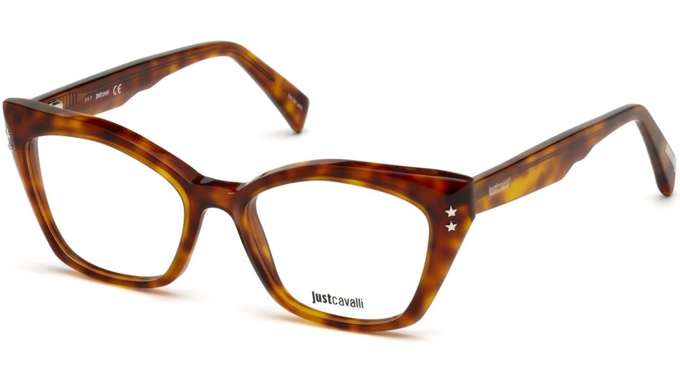 Just Cavalli JC0809 Eyeglass Frames - Blonde Havana Frame Color
