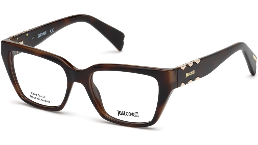 Just Cavalli JC0812 Eyeglass Frames - Dark Havana Frame Color, Dark Havana Lens Color