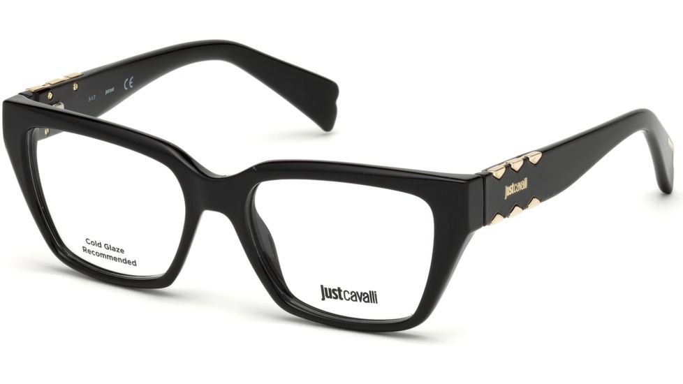 Just Cavalli JC0812 Eyeglass Frames - Shiny Black Frame Color, Shiny Black Lens Color