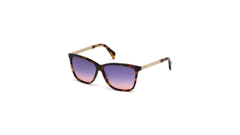 Just Cavalli JC652S Sunglasses - Blonde Havana Frame Color, Gradient Blue Lens Color