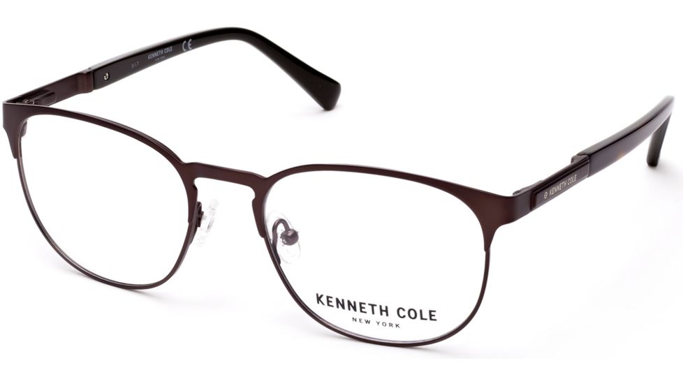 Kenneth Cole KC0267 Eyeglass Frames - Matte Dark Brown Frame Color