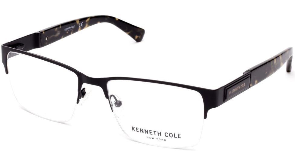 Kenneth Cole KC0268 Eyeglass Frames - Matte Black Frame Color, Matte Black Lens Color