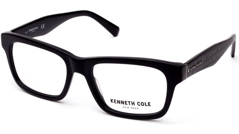 Kenneth Cole KC0271 Eyeglass Frames - Matte Black Frame Color, Matte Black Lens Color