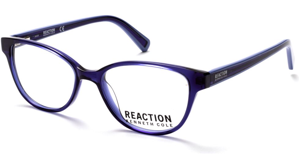 Kenneth Cole KC0812 Eyeglass Frames - Shiny Blue Frame Color
